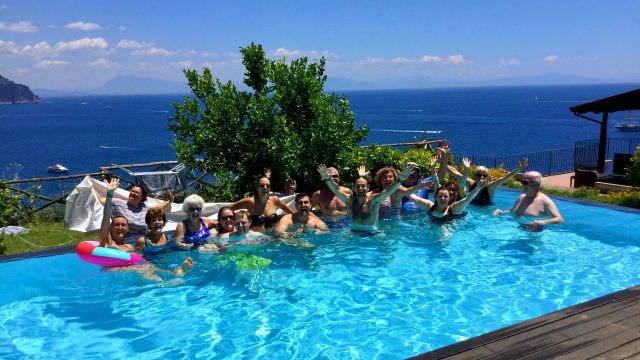 Our villa has an amazing infinity pool. great for fun and relaxation during some down time in Amalfi.